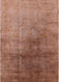 Mid-Century Modern Chestnut Red Oriental Rug, urb726