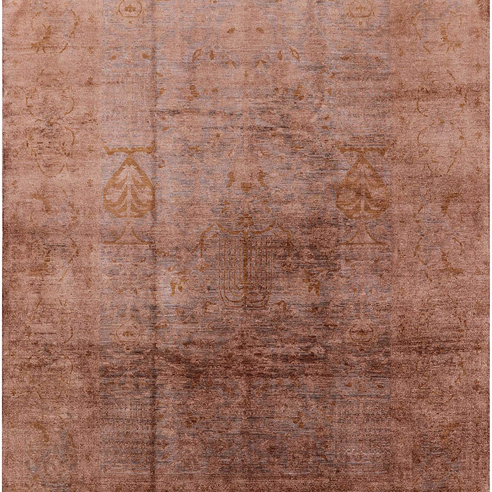 Mid-Century Modern Chestnut Red Oriental Rug, urb726