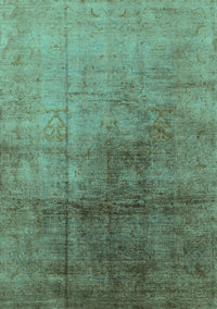 Oriental Turquoise Industrial Rug, urb726turq