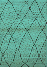 Oriental Turquoise Industrial Rug, urb727turq