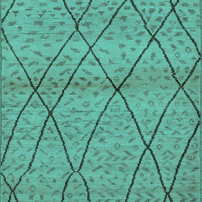 Oriental Turquoise Industrial Rug, urb727turq