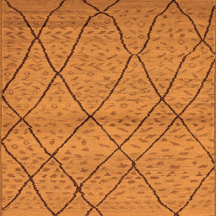 Square Machine Washable Oriental Orange Industrial Area Rugs, wshurb727org