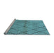Sideview of Machine Washable Oriental Light Blue Industrial Rug, wshurb727lblu
