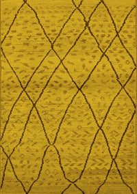 Oriental Yellow Industrial Rug, urb727yw