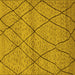 Square Oriental Yellow Industrial Rug, urb727yw