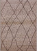 Machine Washable Industrial Modern Khaki Rose Pink Rug, wshurb727