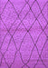 Machine Washable Oriental Purple Industrial Area Rugs, wshurb727pur