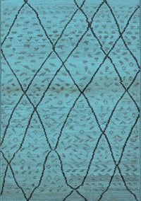 Oriental Light Blue Industrial Rug, urb727lblu