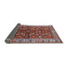 Sideview of Mid-Century Modern Red Oriental Rug, urb728