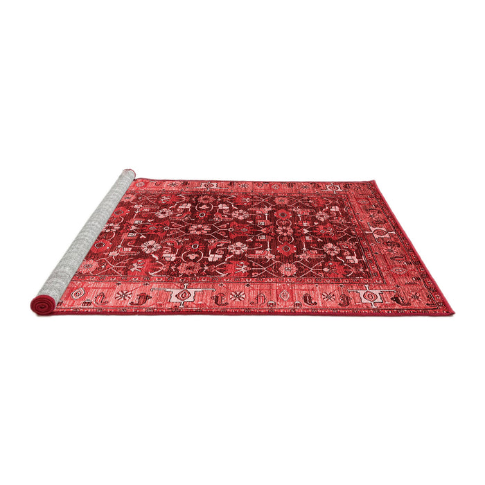 Industrial Red Washable Rugs