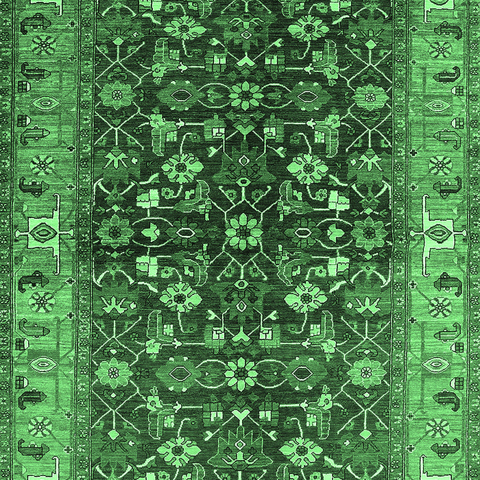 Oriental Emerald Green Industrial Rug, urb728emgrn