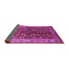 Sideview of Oriental Pink Industrial Rug, urb728pnk