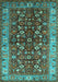 Oriental Turquoise Industrial Rug, urb728turq