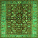 Square Oriental Green Industrial Rug, urb728grn