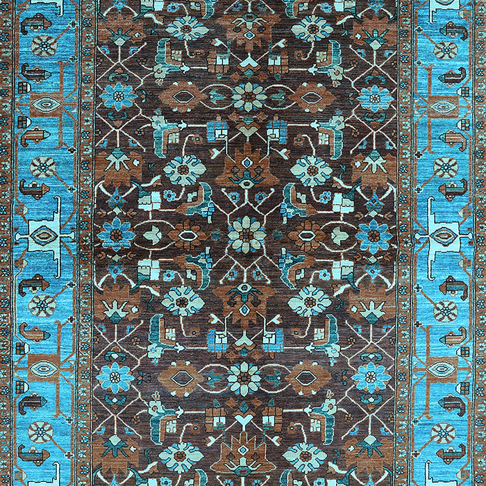 Oriental Light Blue Industrial Rug, urb728lblu