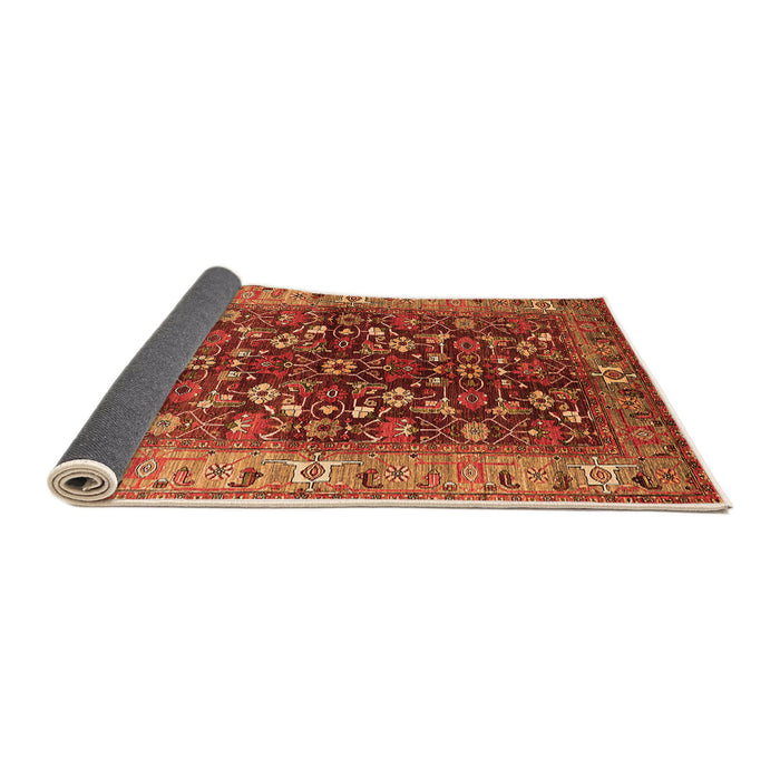 Sideview of Oriental Orange Industrial Rug, urb728org