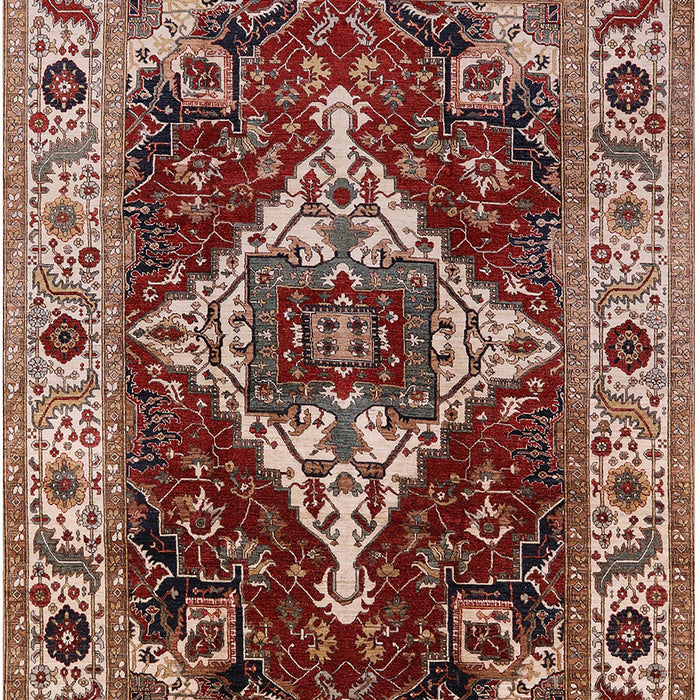 Machine Washable Industrial Modern Saffron Red Rug, wshurb729