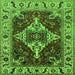 Square Oriental Green Industrial Rug, urb729grn