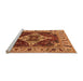 Sideview of Machine Washable Oriental Orange Industrial Area Rugs, wshurb729org