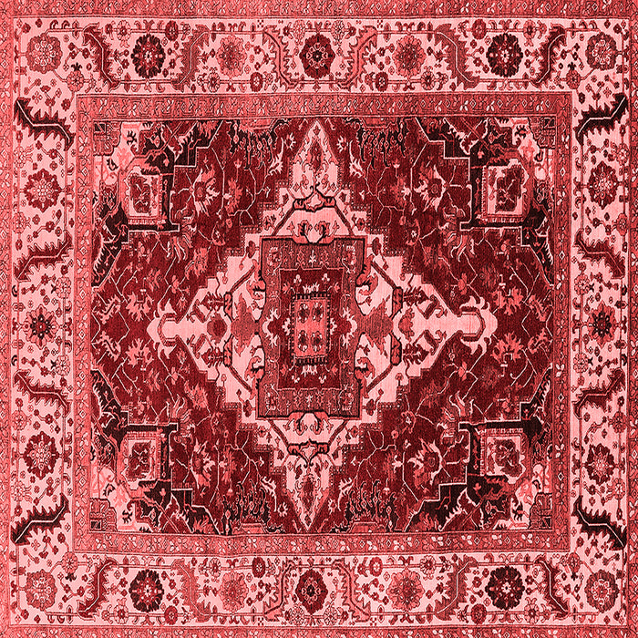 Machine Washable Oriental Red Industrial Rug, wshurb729red