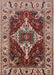 Mid-Century Modern Saffron Red Oriental Rug, urb729