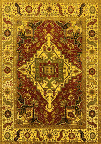 Oriental Yellow Industrial Rug, urb729yw