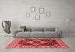 Industrial Red Washable Rugs