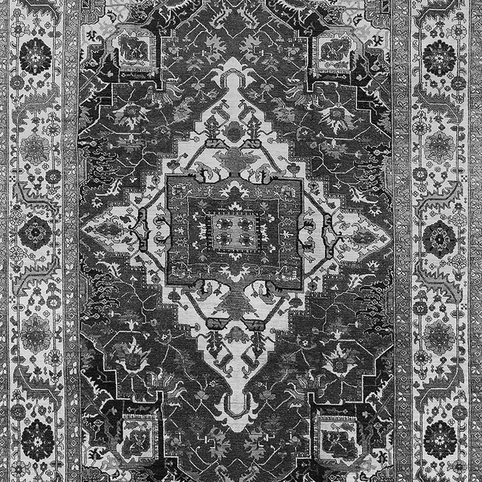Machine Washable Oriental Gray Industrial Rug, wshurb729gry