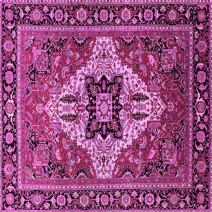 Square Oriental Pink Industrial Rug, urb730pnk