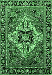 Oriental Emerald Green Industrial Rug, urb730emgrn