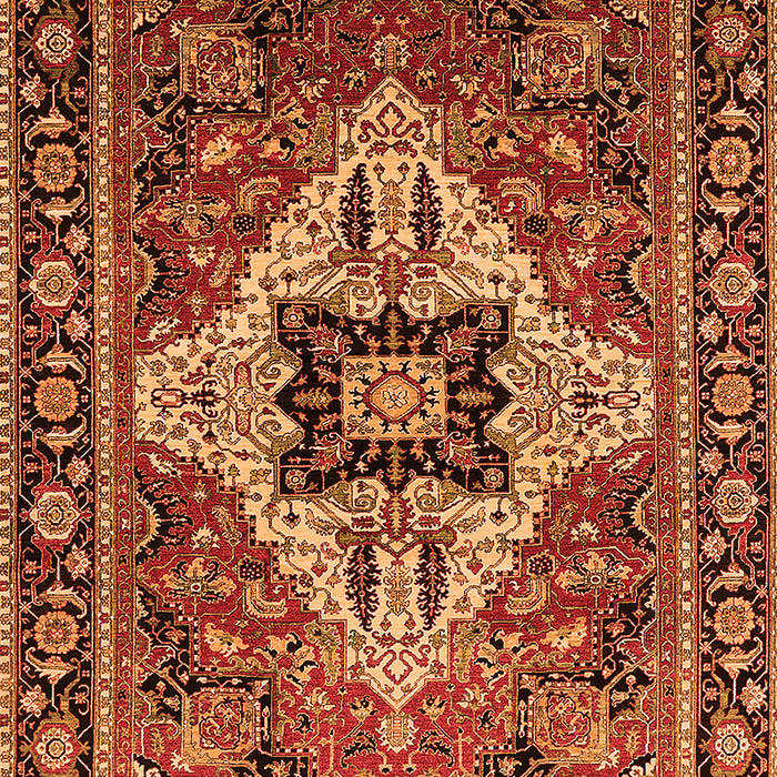 Machine Washable Oriental Orange Industrial Area Rugs, wshurb730org