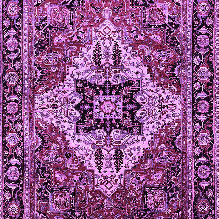 Machine Washable Oriental Purple Industrial Area Rugs, wshurb730pur