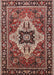 Mid-Century Modern Camel Brown Oriental Rug, urb730