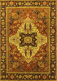 Oriental Yellow Industrial Rug, urb730yw