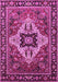 Machine Washable Oriental Pink Industrial Rug, wshurb730pnk