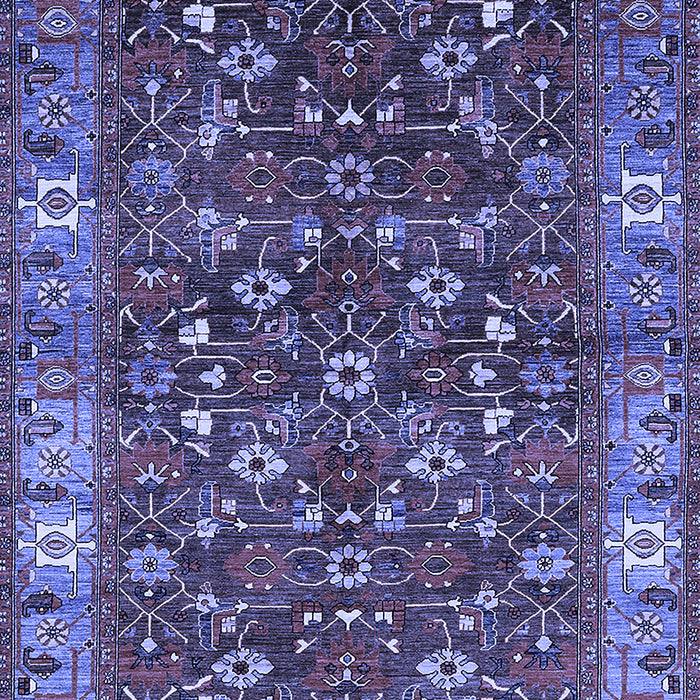 Oriental Blue Industrial Rug, urb731blu