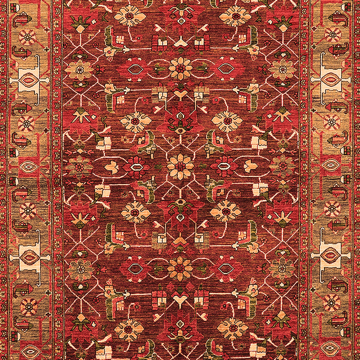 Oriental Orange Industrial Rug, urb731org