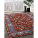 Machine Washable Industrial Modern Tomato Red Rug in a Family Room, wshurb731