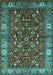 Oriental Turquoise Industrial Rug, urb731turq