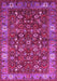 Machine Washable Oriental Pink Industrial Rug, wshurb731pnk