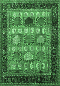 Oriental Emerald Green Industrial Rug, urb732emgrn