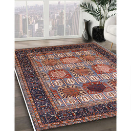 Machine Washable Industrial Modern Rosy Pink Rug in a Family Room, wshurb732