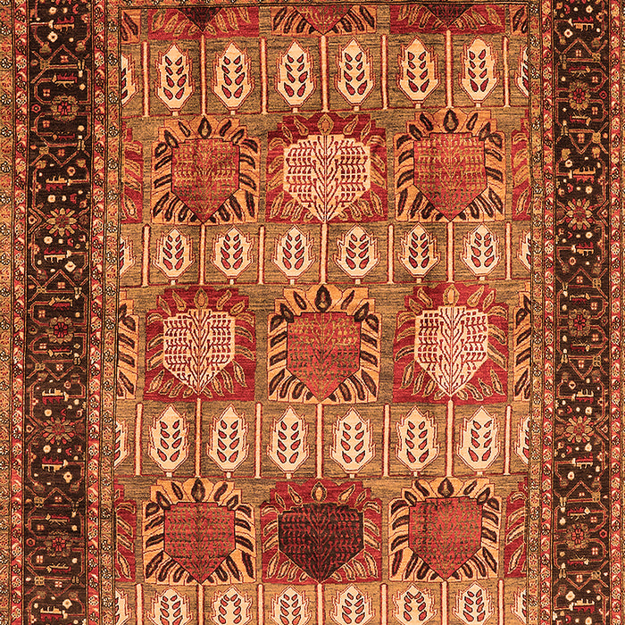 Oriental Orange Industrial Rug, urb732org
