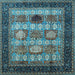 Square Oriental Light Blue Industrial Rug, urb732lblu