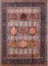 Mid-Century Modern Pink Oriental Rug, urb732