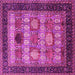 Square Oriental Pink Industrial Rug, urb732pnk