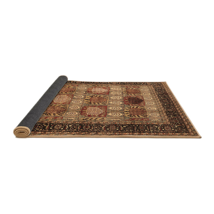 Sideview of Oriental Brown Industrial Rug, urb732brn