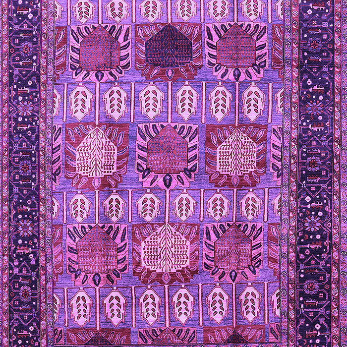 Machine Washable Oriental Purple Industrial Area Rugs, wshurb732pur