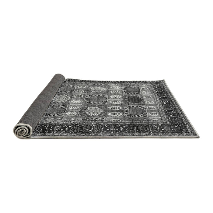 Sideview of Oriental Gray Industrial Rug, urb732gry