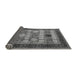 Sideview of Oriental Gray Industrial Rug, urb732gry